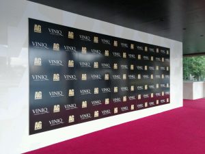 step and repeat background mural